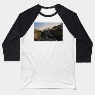 OGWEN RIVER CONIFEROUS VISTA Baseball T-Shirt